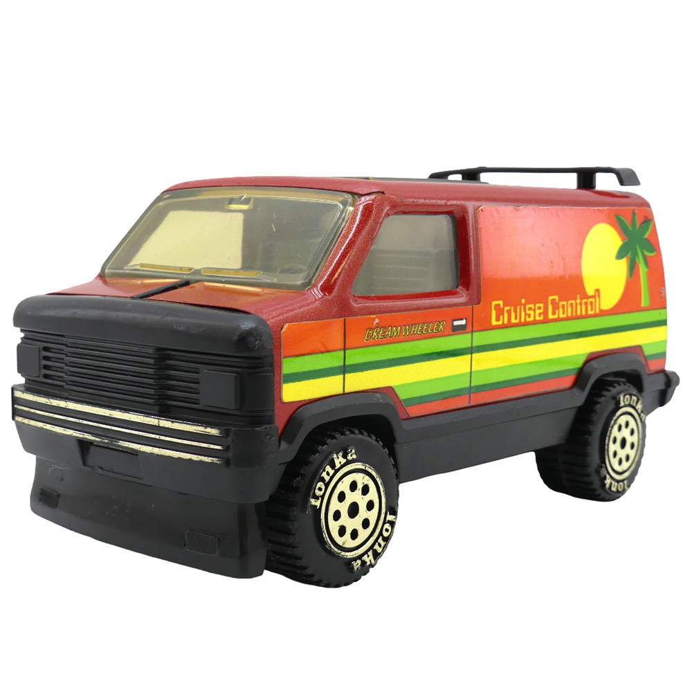 Vintage 1984 Tonka Dream Wheeler Cruise Control Van Red Yellow Model Car